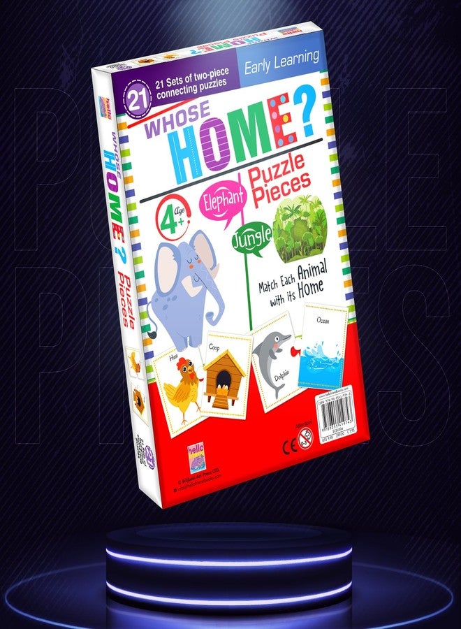 BRIJBASI Whose Home Jigsaw Puzzle? Connecting 2-Piece (Set of 21 pcs) for Kids, Childrens and Toddlers - Early Learning Educational Brain Booster with Fun and Engaging - Ages 4+ - Image 5